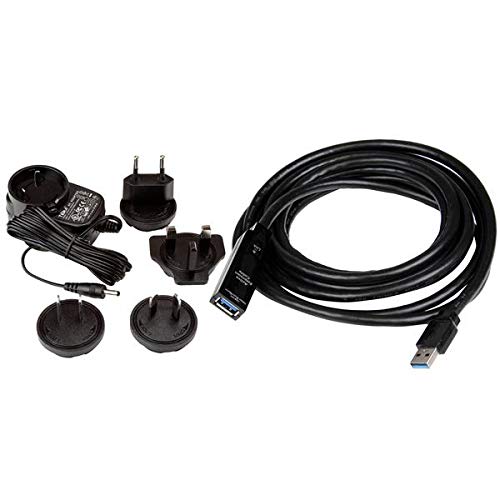 StarTech.com 3m USB 3.0 Active Extension Cable - M/F - 3m USB 3.0 Extension Cable - USB 3.0 repeater Cable (USB3AAEXT3M), Black - Image 4