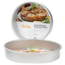 Decora Round Professional Anodized Aluminium Pan, Silver, 31.5 x 31.5 x 5.5 cm