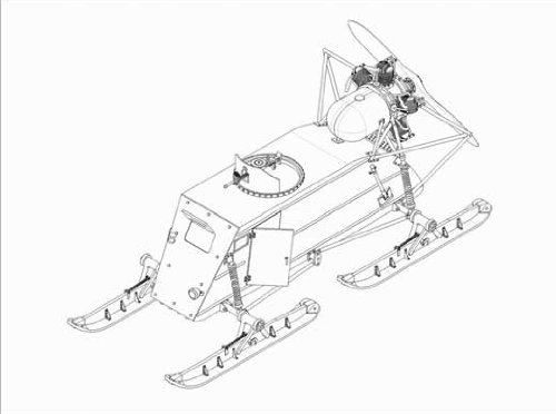 Trumpeter 1:35 - Soviet NKL-26 Armoured Aerosan, Various - Image 2