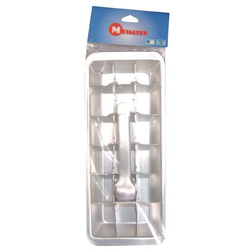 Metaltex Aluminium Ice Cube Former, Silver, 4.6 x 12 x 35 cm