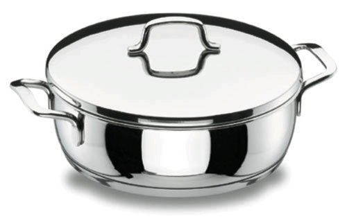 Lacor-90626-ROUND Dish 26 CMS. Gourmet, Silver