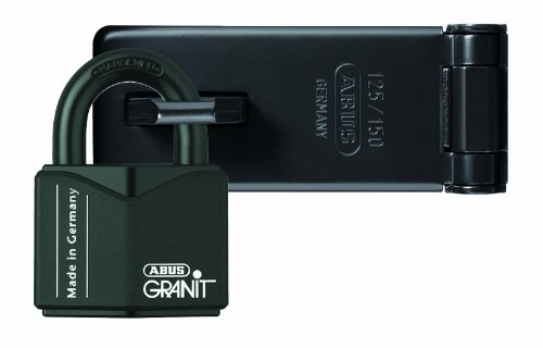 ABUS Hasp and staple 125/150, Device for padlocks, sturdy steel construction with hardened steel eyelet, high security - Image 3