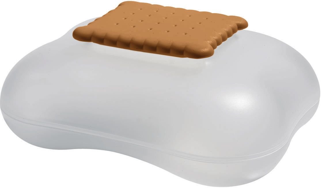 Alessi Mary Biscuit ASG07 I Design Biscuit Box with Lid Thermoplastic Resin, Ice, White, White Colour, Standard