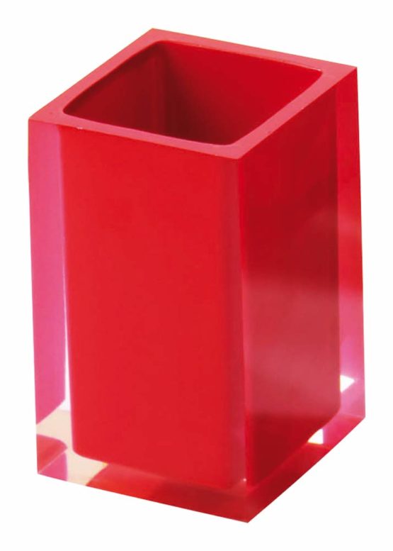 Rainbow Toothbrush Holder Finish: Red