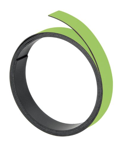 Franken M801-01 Magnetic Strips 5 mm x 1 m Red 10 mm Light Green