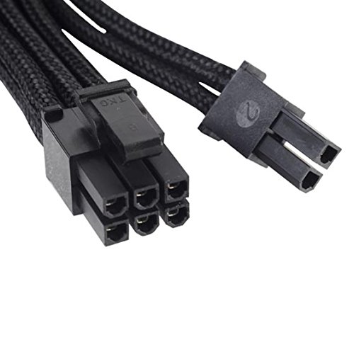 SilverStone SST-PP06B-PCIE55 - 55cm PCI-E 8pin(6+2) Sleeved PSU Cable, black - Image 4