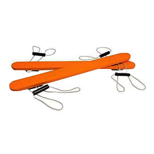 GA130 Wooden Walking Ski's, Multicoloured