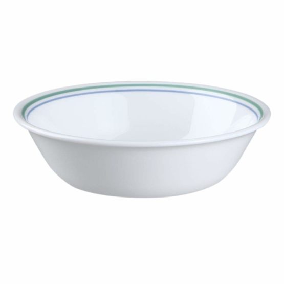 Corelle Livingware Country Cottage Break and Chip Resistant Glass Dinnerware Set, 16-Piece, Service for 4, Green/ Blue - Image 4
