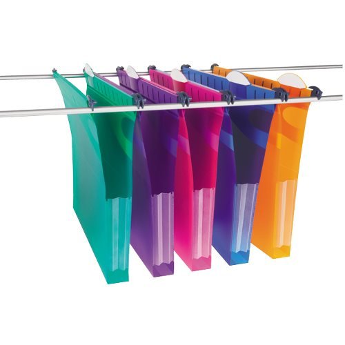 Rexel Heavy Duty Suspension Files with Tabs and Inserts for Filing Cabinets 30 mm base, 310 mm x 240 mm, Polypropylene - Image 2