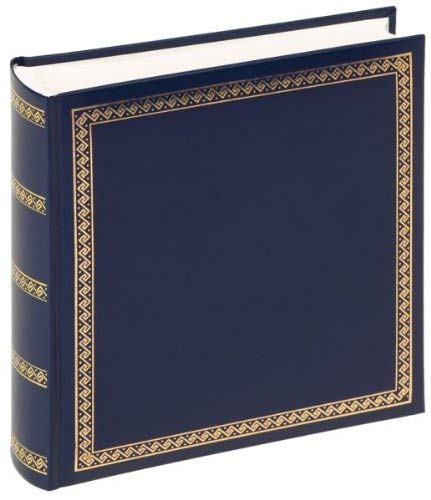 walther Design Photo Album Blue 26 x 25 cm Imitation Leather with Embossing, The Chic Thickness MX-103-L