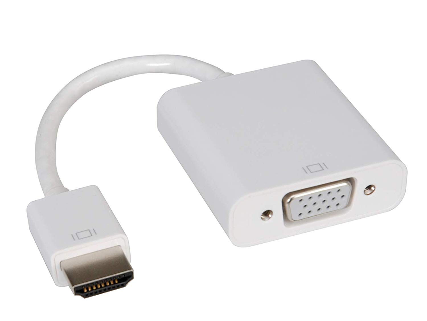 Roline 0.15m HDMI to VGA Adapter Cable, White