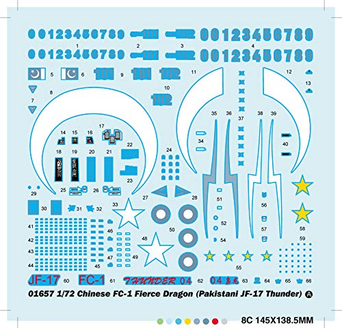 Trumpeter 1:72 - Chinese FC-1 Fierce Dragon (JF-17 Thunder), Various, 1/72 - Image 4