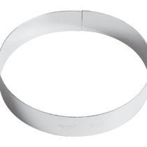 PADERNO Cake Ring, Mousse and Pudding Ring Professional Kitchen Utensils for Baking and Cooking Stainless Steel, 18 cm