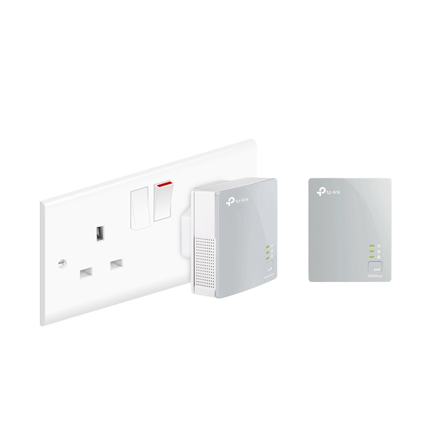 TP-Link TL-PA4010 KIT AV600 Powerline Adapter Starter Kit, HomePlug AV2 Powerline Network Adapters, Up to 600Mbps