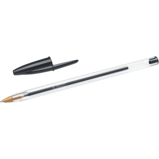 BIC Cristal Original Ballpoint Pens, Comfortable Biro Pens, Medium Point (1.0mm), Assorted Colours, Pack of 10 - Image 2