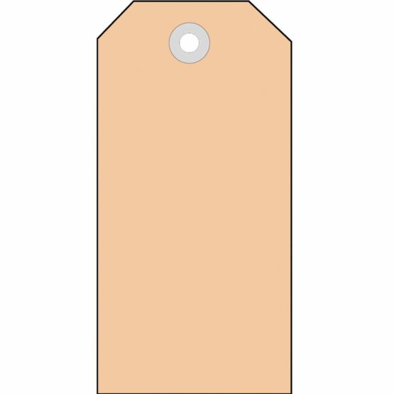 Herma 6012 Tag 35 x 60 mm with Metal Reinforced Holes 1000 Tags Brown - Image 2