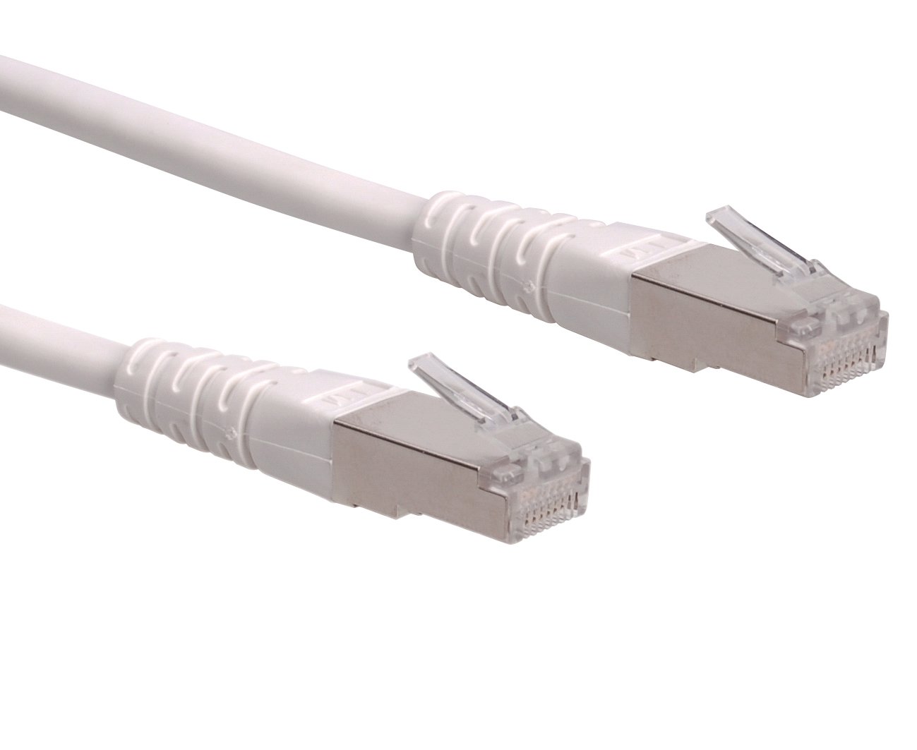 Roline 21151316 0.3 m S/FTP Cat 6 Ethernet Network LAN Cable with RJ45 Connector - White