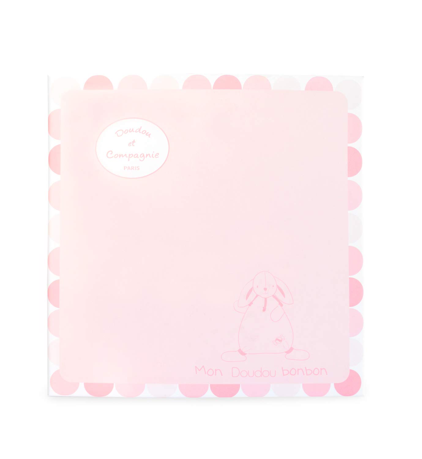 Doudou et Compagnie DC2122 Pink Lapin Bonbon Doudou Comforter, Flower Butterfly Lily:pink - Image 4