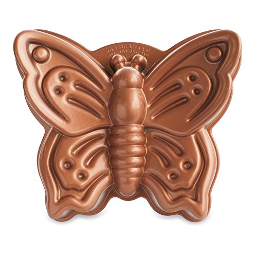 Nordic Ware Butterfly Non Stick Cake Tin, Butterfly Shaped Cake Mould, Cake Tin Made from Cast-Aluminium