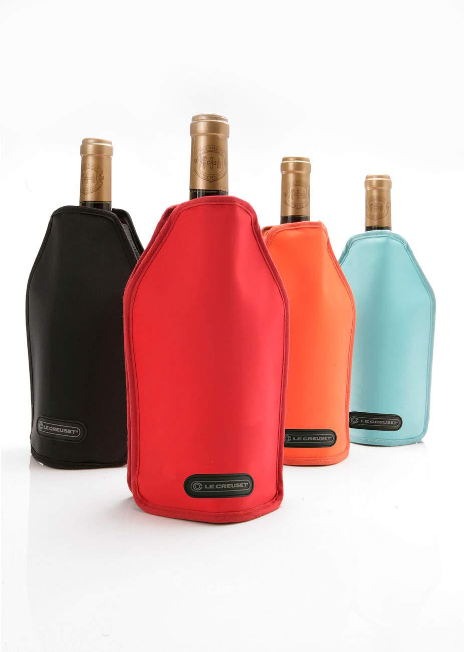 Le Creuset Wine Accessories Wine Bottle Cooler Sleeve- Black, WA126L-31, 22 x 15.5 x 2.1 cm - Image 4