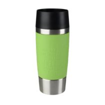 Emsa 513548 Travel Mug Insulated Drinking Cup with Quick Press Closure, 360 ml, Lime