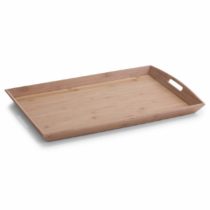 Zeller Tray 58x38x6cm, Bamboo, Beige, 58 x 38 x 6 cm