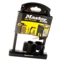 MASTER LOCK Bike D Lock [Key] [Universal Mounting Bracket] 8170EURDPRO - Ideal for Bike, Electric Bike, Mountain Bike, Road Bike, Folding Bike