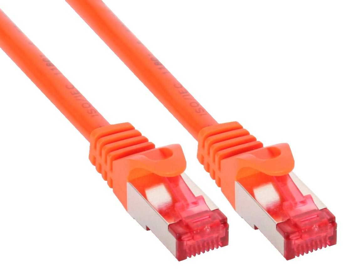 InLine® Patch cord, InLine®, S-STP/PiMF, Cat. 6, orange, 7,5m