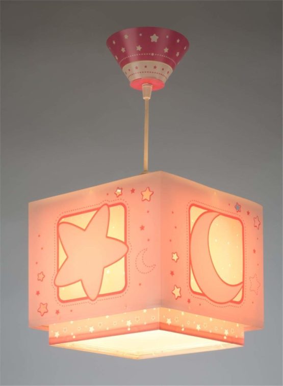 Dalber Hanging lamp Moon, 60 W, Pink, White - Image 3