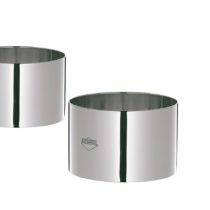 Kuchenprofi 8 cm Stainless Steel Dessert/ Decorating Rings, Set of 4, Silver