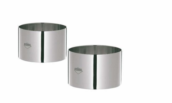 Kuchenprofi 8 cm Stainless Steel Dessert/ Decorating Rings, Set of 4, Silver