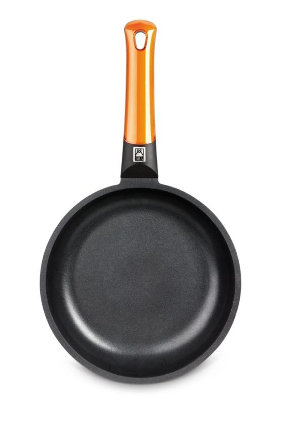 Braisogona Efficient Orange Saucepan with Long Handle, 16 cm, Orange, Cast Aluminium Cookers Including Induction. - Image 2