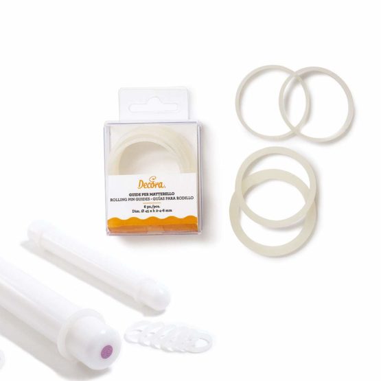 Decora 6 Big Rolling Pin Guides, Silicone, 7 x 6 x 3.5 cm - Image 2