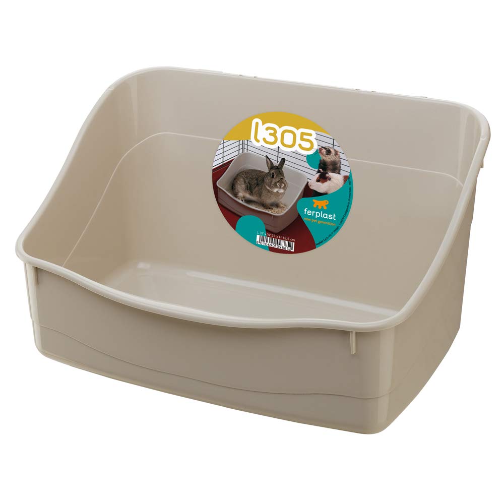 Ferplast Rabbit Litter Tray L 305 Toilet for Rodent Cages Rabbits and Small Animals Easy To Clean Hygienic