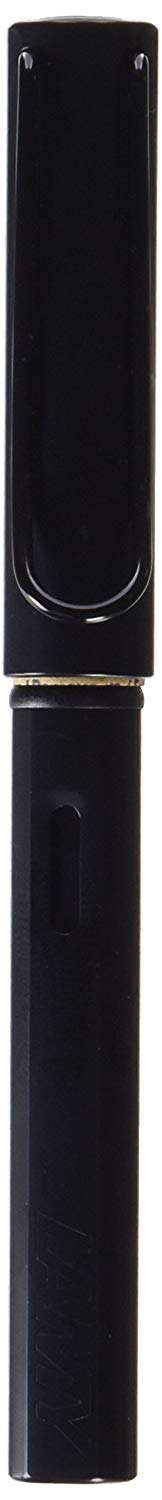 LAMY AL-star black, Fountain Pen with ergonomic grip & black Left-Handed steel nib (LH) in size M, lightweight aluminum body