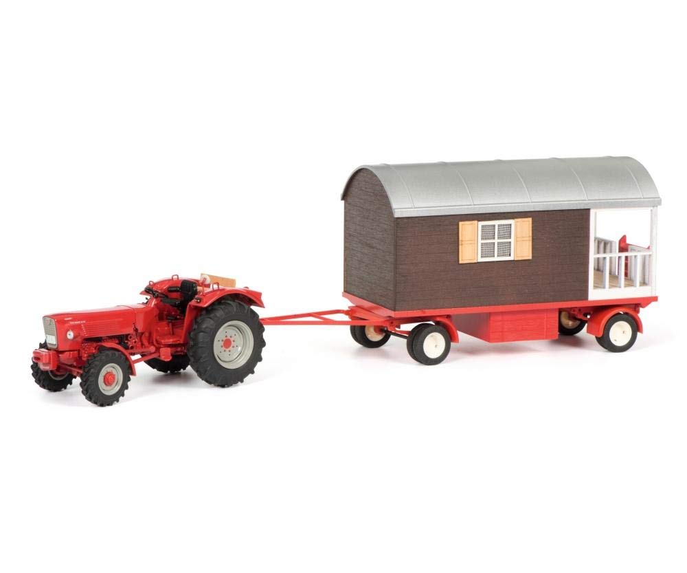 Schuco 450778500 Güldner G75 A with Showcase and Balcony 1:32, Multi-Colour, Scale, Multicoloured, Maßstab 1:32