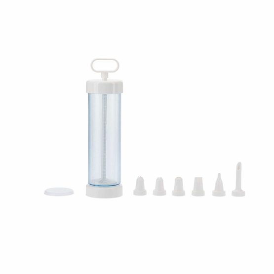 Westmark Mixing And Garnishing Device With 6 Different Spouts, Filling Volume: 280 ml, Plastic, Transparent/White, 32382260 - Image 2