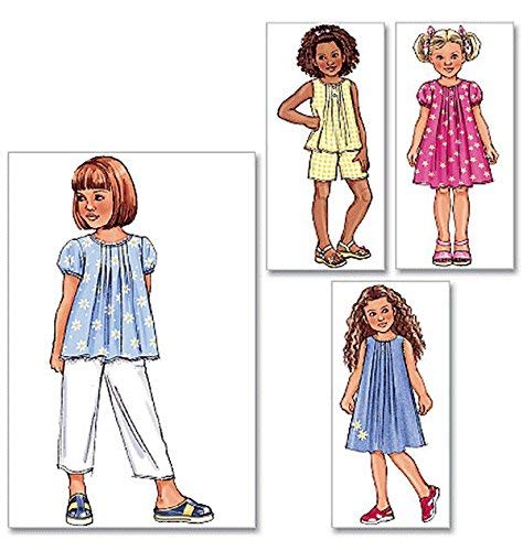 Butterick Sewing Pattern B4176 Children’s/Girls’ Top, Dress, Shorts and Pants - Image 2