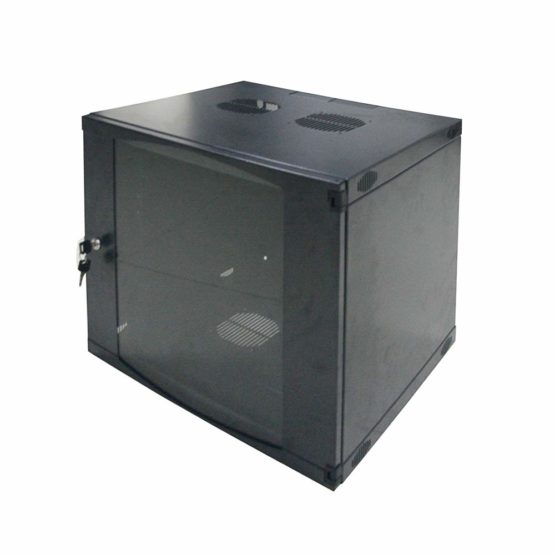 LOGILIGHT 19 Inches Unmounted Wall Cabinet One Piece 12 (540X450 mm), Black and Grey