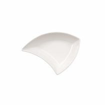 Villeroy & Boch 10 2525 3891 New Wave Move Curved Bowl, Premium Porcelain, White