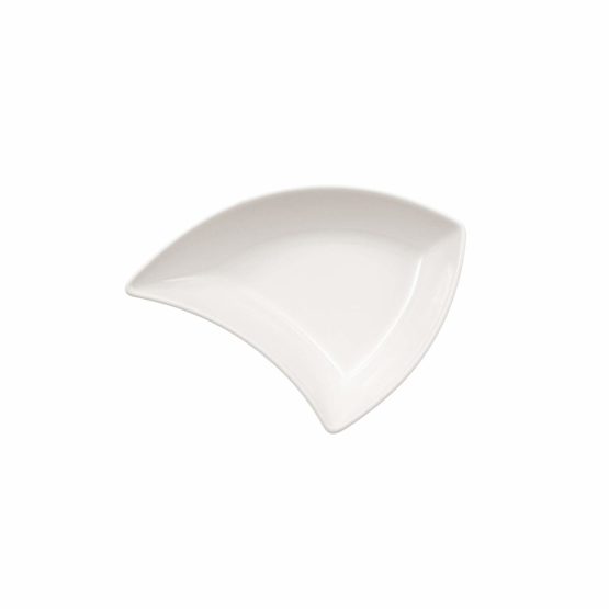 Villeroy & Boch 10 2525 3891 New Wave Move Curved Bowl, Premium Porcelain, White