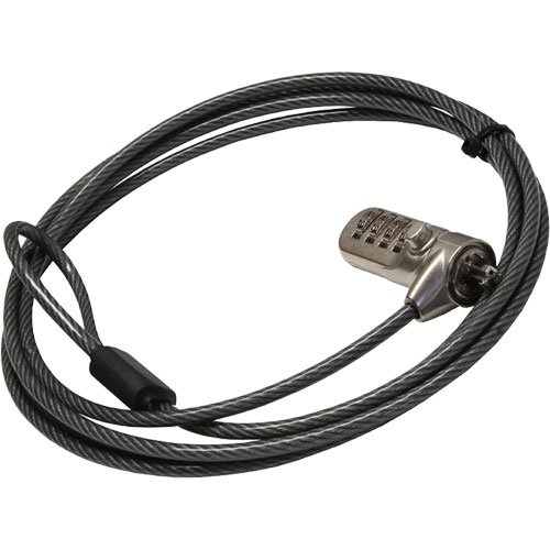 InLine 55702 Laptop Combination Security Lock (4.4 mm x 2 m), Silber, 1 item - Image 2