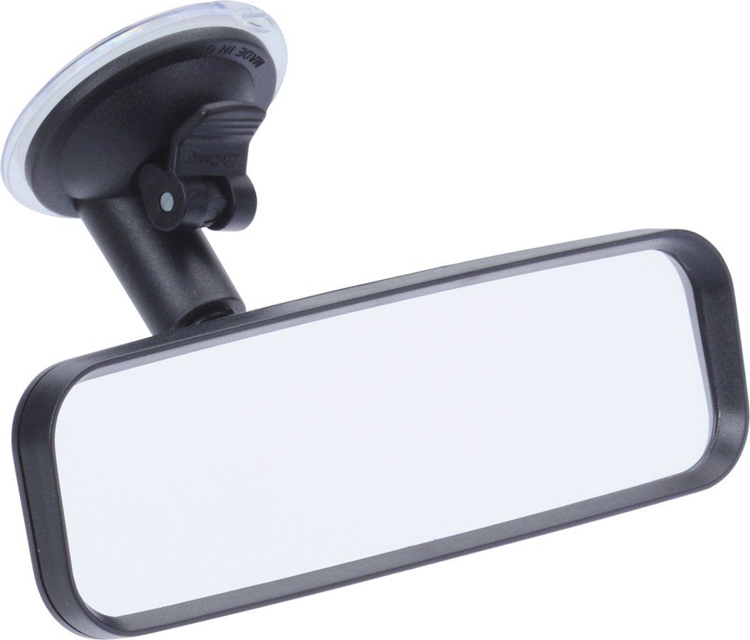 hr-imotion Rear View Mirror with Suction Mount [Designed in Germany, Black, Innenraum - Spiegel