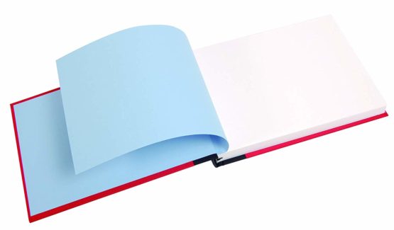 Clairefontaine Canvas Cover Album, A5, 180 g, 60 Pages - Red Cover - Image 2