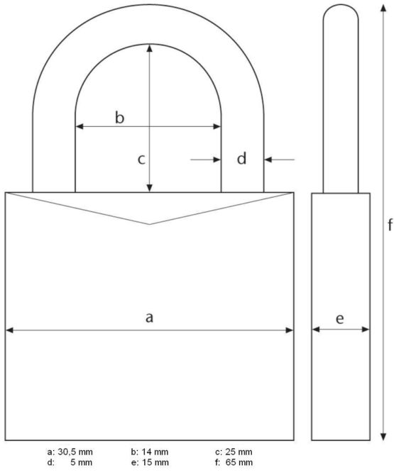 ABUS 20131 Brass Combination Lock 165/30SB, Size: 30 mm - Image 4