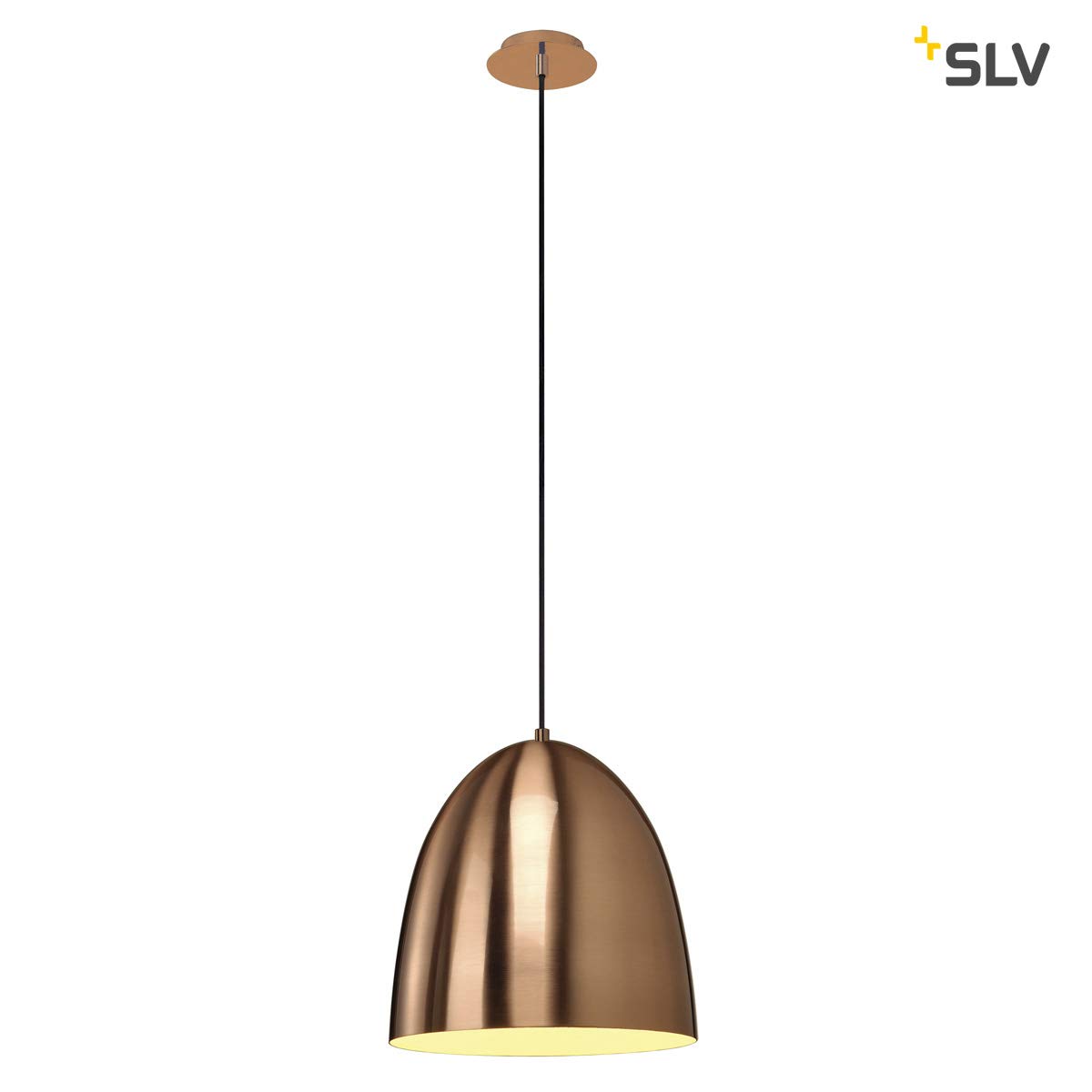 SLV Pendant Light para Cone 30 / Living-Room lamp, Indoor Lighting, Dining Room Drop Light, LED, Ceiling Light / E27 60W Copper