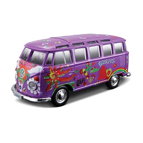 Tobar 1:25 Scale Hippie Line Volkswagen Samba Van (Colours May Vary), Multicolor
