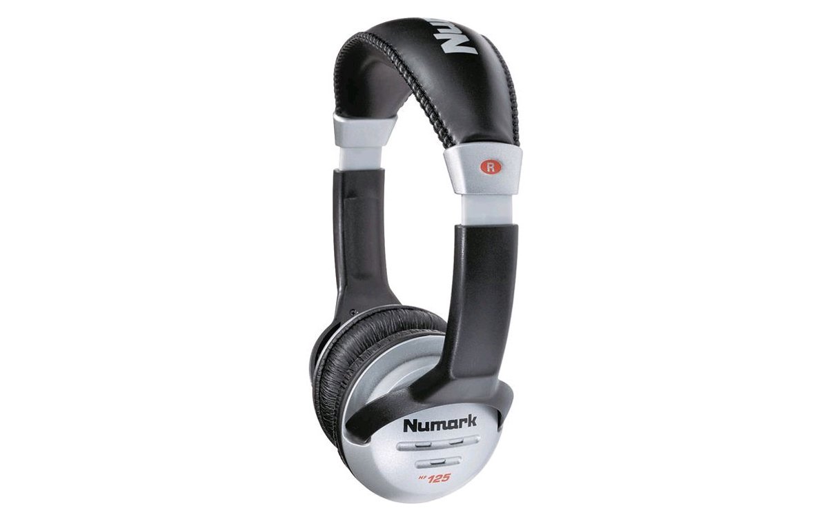 Numark HF125 Compact Recording and Monitoring DJ Headphones with 6ft Cable - Image 3
