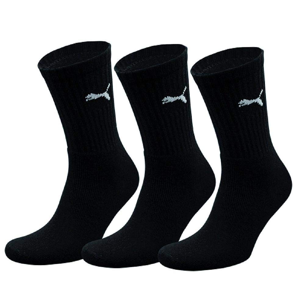 PUMA Unisex Sport 3p Socks, Lt Black, 9-11 UK - Image 4