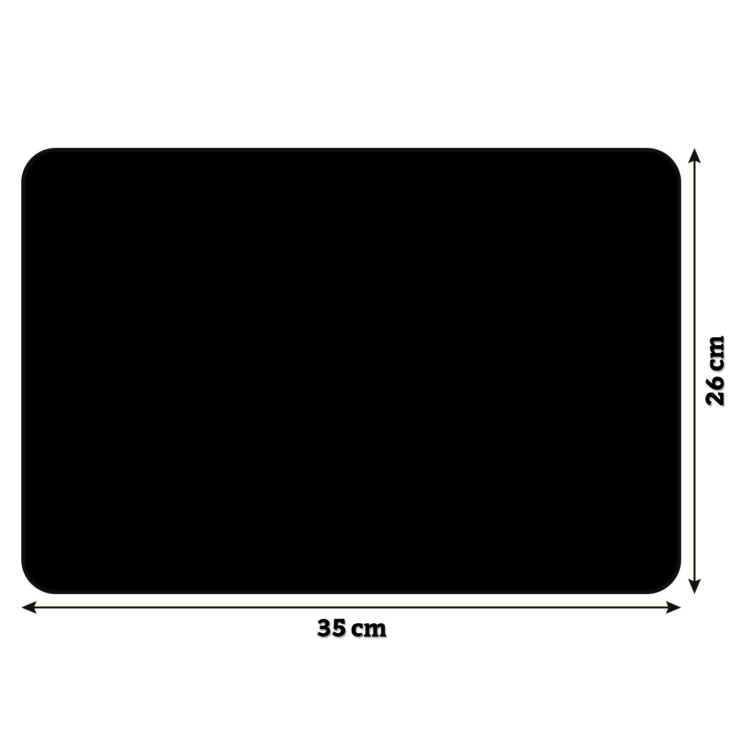 PEDEA Design Mouse Pad, Black, 35 x 26 cm - Image 3
